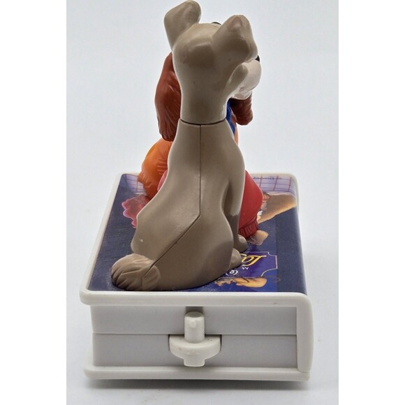 Disney Lady and the Tramp Push Toy Figure Vintage Movie Scene Collectible - Picture 4 of 8
